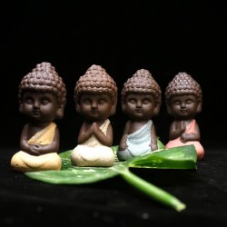 Small Buddha - ceramic statue - monk figurineStatues & Sculptures