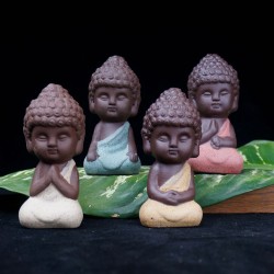 Small Buddha - ceramic statue - monk figurineStatues & Sculptures