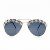 Gafas de solGafas de sol con cráneos de metal decorativo