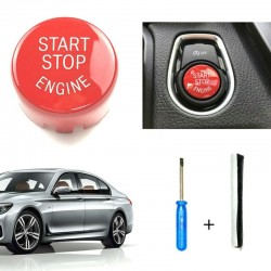 InterruptoresInicio & motor de parada - la tapa del botón para BMW 1 Series F20 F21 2012-18 - rojo