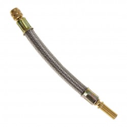 1pc 150mm stainless steel -braided flexible hose - car wheels tyre valve stems -extensions tube adapterWheel parts