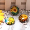 Decoracióncocina frigorífico pegatina - cristal redondo patrón de girasol heladera