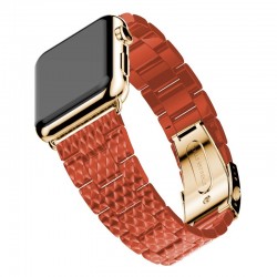 Accesorioscorrea de resina para banda de reloj pulsera pulsera pulsera reloj para iwatch - 4/3/2 iwatch bandas rosa hebilla d...