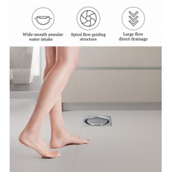 DesagüesDesagüe de piso moderno - prueba de insectos - antibloqueo - filtro de acero inoxidable