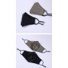 Mascarillas bucalesMáscara de algodón de moda con lentejuelas - antipollución - transpirable - protección