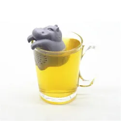 Infusor de téHippo de silicona - infusor de té - reutilizable - 1pcs