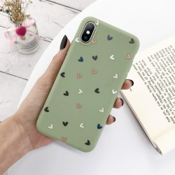 Silicone case for iPhone - back cover - love heartsProtection