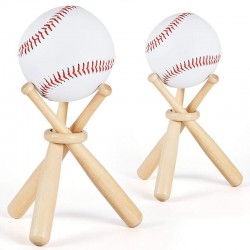 Baseball / golf tennis ball display stand - wooden holderBaseball