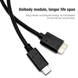 Memoria USBCable USB - 3.1 - Velocidad rápida - Tipo-C a Micro - Disco duro externo