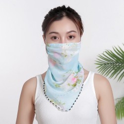 PañuelosBufanda de chifón - cara / cuello / boca cubierta con bucles del oído - protección anti-UV