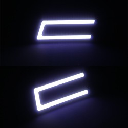 Luces de circulación diurna (DRL)Luces de coche DRL - LED - COB - impermeable - 12V - 2 piezas