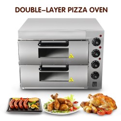 Utensilios para hornearhorno eléctrico - para pizza / pollo / pan - acero inoxidable - doble capa