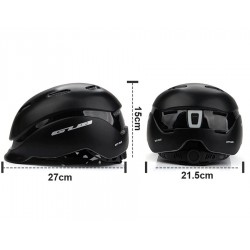 Bicycle helmet with Led light - rechargeable - integrally-molded - sports head protectionBicycle