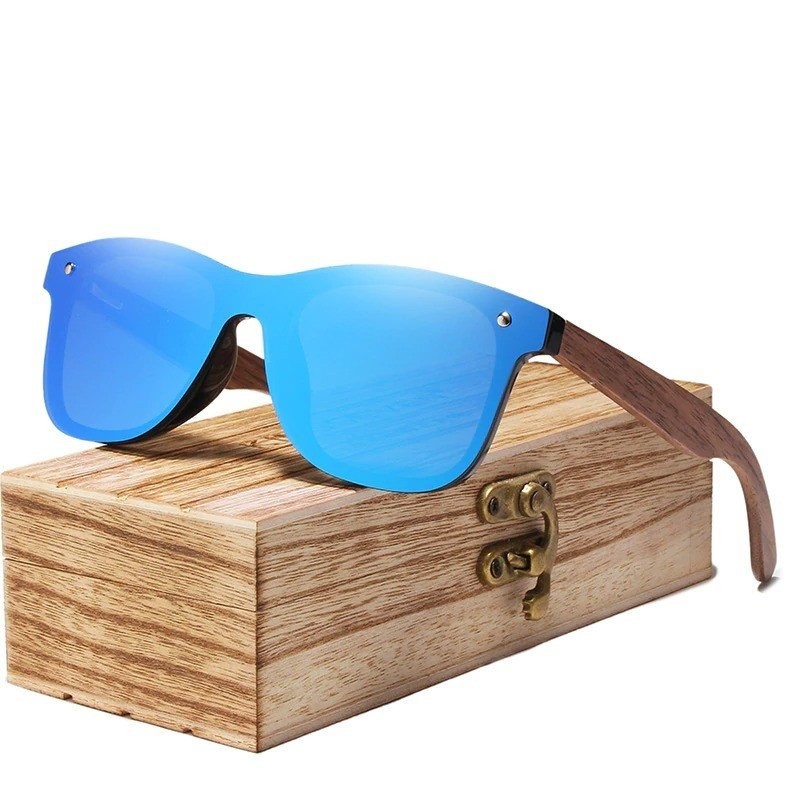 Polarized sunglasses - walnut wood - UV400 - unisexSunglasses