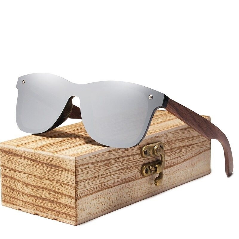 Polarized sunglasses - walnut wood - UV400 - unisexSunglasses