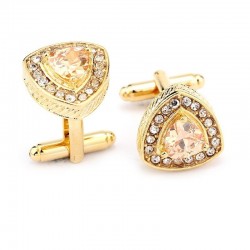 GemelosElegantes gemelos con triángulos de cristal