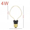 E27E27 - 220V - 240V - 3W - 4W - 4.5W - bulbo LED vintage - diseño irregular