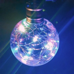 E27 1.7W - LED RGB bulb - dimmable - Christmas decorationE27