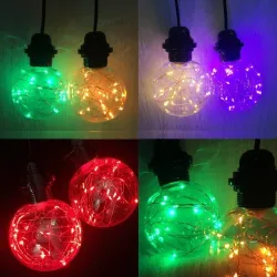 E27E27 - 220V 110V - RGB - Bombilla decorativa LED