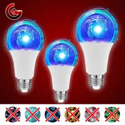 E27E27 - 5W - 7W - 10W - bombilla ultravioleta - LED lámpara germicidal - esterilizador - desinfección - eliminador de ácaros