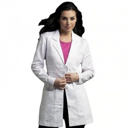 White long-sleeve work coat - spa / beauty salons / hospitalHealth & Beauty