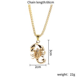 Gold scorpion necklaceNecklaces