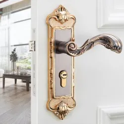 MueblesMangos de puerta vintage con cerradura de seguridad - 2 piezas