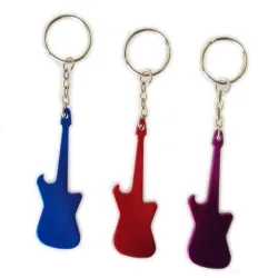 BarAbrebotellas con llavero - guitarra de metal