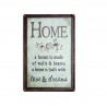 Plaques & SignsFamily Home Rules & Quotes - metal sign - wall poster
