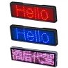 Iluminación de escenarios y eventosInsignia LED digital - insignia - programable - tablero de mensajes de desplazamiento - Bl...