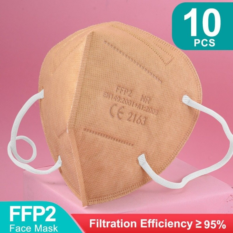 Mascarillas bucalesFFP2 - KN95 - PM2.5 - boca protectora antibacteriana / máscara facial - 5 capas - reutilizable - 10 / 50 /...