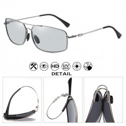 Photochromic metal sunglasses - polarized - day / night driving - UV 400Sunglasses
