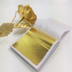 8 - 14 cm - foil paper sheets - gold - silver - home - art craft - decoration - 100 piecesDecoration