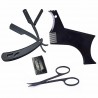 BarbaBeard grooming kit - beard styling comb - with shaver and scissors