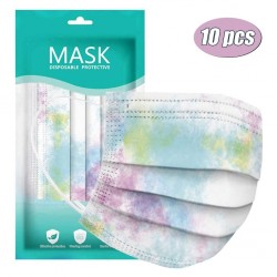 Tie-dye pattern - Adult - 100pcs - Disposable Face Mask