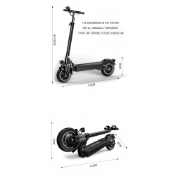 Step EléctricoJanobike - 70km/h - 2000W - dual motor - hydraulic brake - 90km - electric scooter