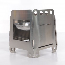 Outdoor / picnic / camping stove - foldable - with a tray - stainless steelSurvival tools