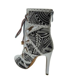 PumpsHigh heel ankle boots - ankle length - lace-up - leaf design