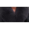 ChaquetasLeather fur coat - with fluffy collar