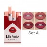 Lápiz labialCigarette lipstick set - velour semi matte texture - 4pcs