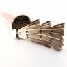 Badminton shuttlecocks - white / black goose feather - 6 - 12 piecesBadminton