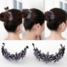 Pinzas de cabelloFloral hair clip - bun claw holder - with sparkling rhinestones