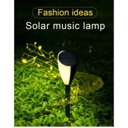 Garden lamp with music - solar - waterproof - LED - frog / cicadas sound - 2 pieces