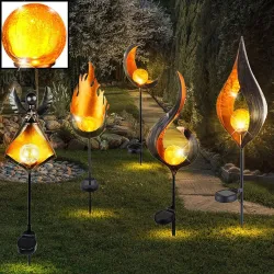Iluminación solarSolar flame garden light