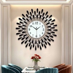 RelojesLots of crystal - Sun - Silent Wall Clock - Living Room - beauty - office home wall decoration