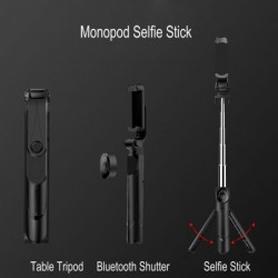 Palos selfiesTrípode para selfies 3 en 1 - monopié extensible con control remoto - Bluetooth