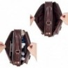 Vintage shoulder bag - with strap / zippers - genuine cowhide leatherBags