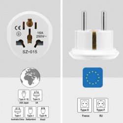 Accesorios de iluminaciónAdapter - universal - round pin socket - travel - high quality