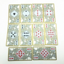 Poker playing cards - gold tinted dragon - transparent - waterproofPuzzles & Games