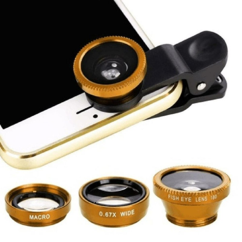 Lentes & filtrosFisheye lens camera kit - 3 - in - 1 -  - with clip - 0.67 - all cell phones